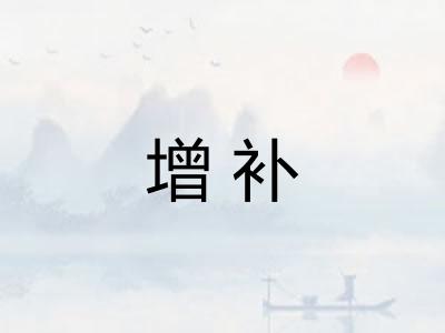 增补