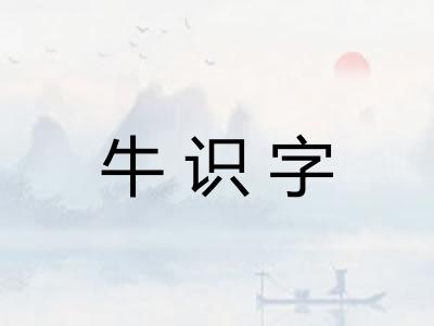 牛识字