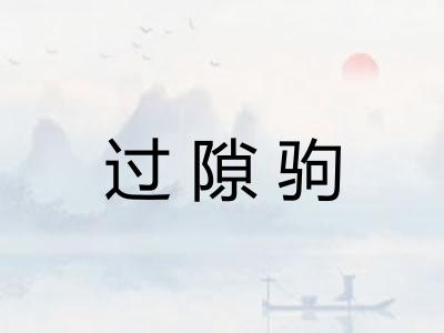 过隙驹