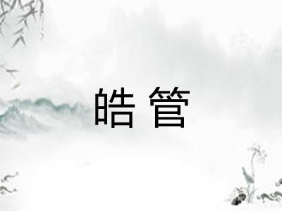 皓管