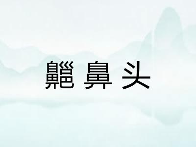 齆鼻头