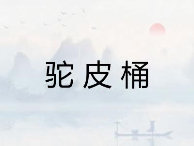 驼皮桶