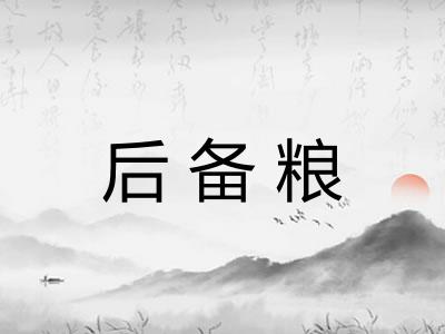 后备粮