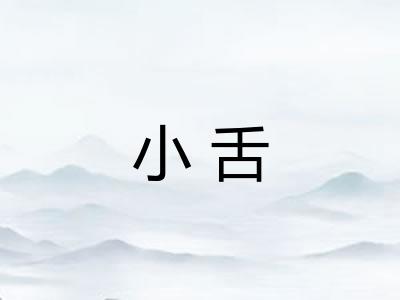 小舌