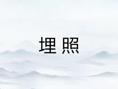 埋照