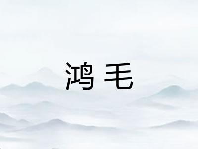 鸿毛