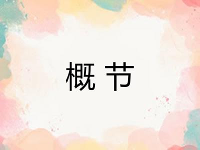 概节