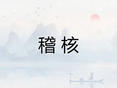 稽核